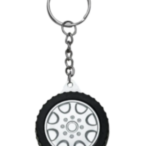 Wheel shaped key ring